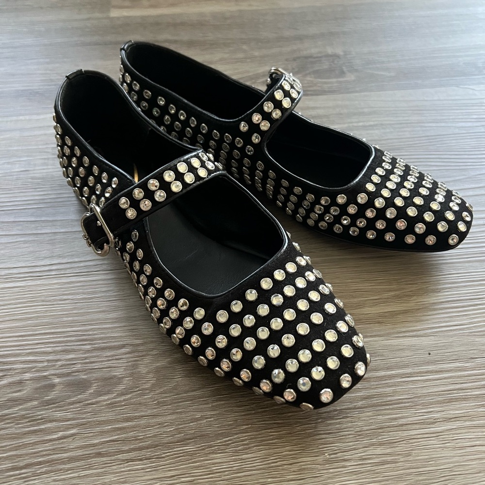 Sam Edelman Michaela Rhinestone Mary Jane Flats